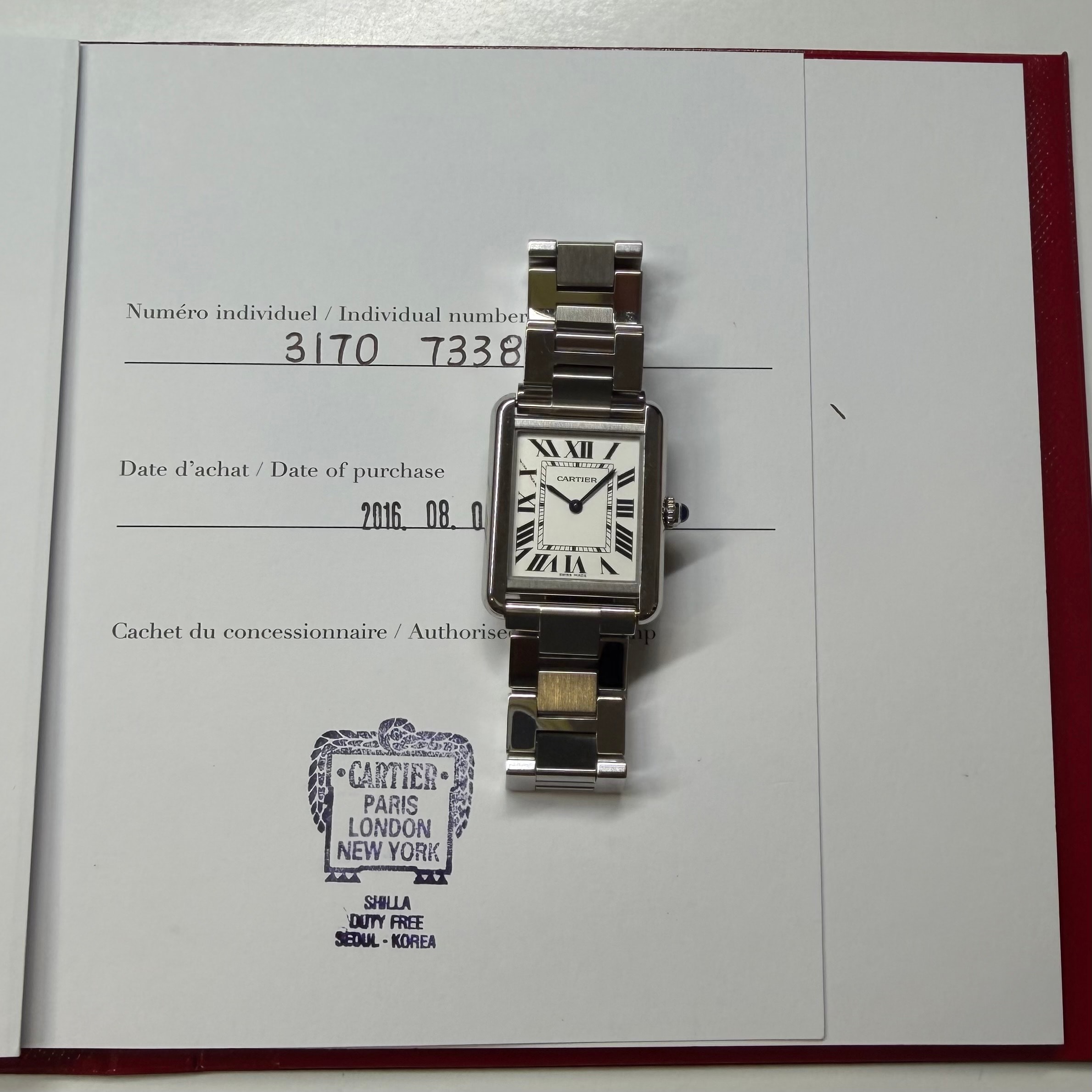 Cartier Tank Solo