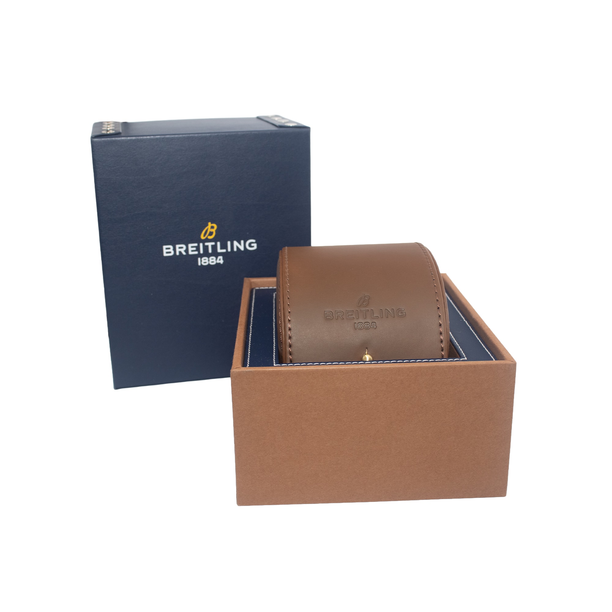Breitling Chronomat A17356531C1S1 28mm Blue Diamonds Steel Mens Wat Box Card