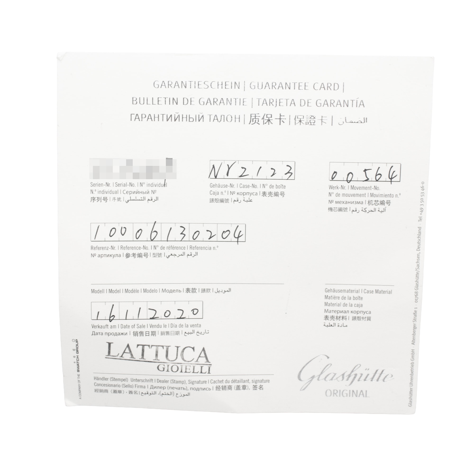Glashutte Original Senator