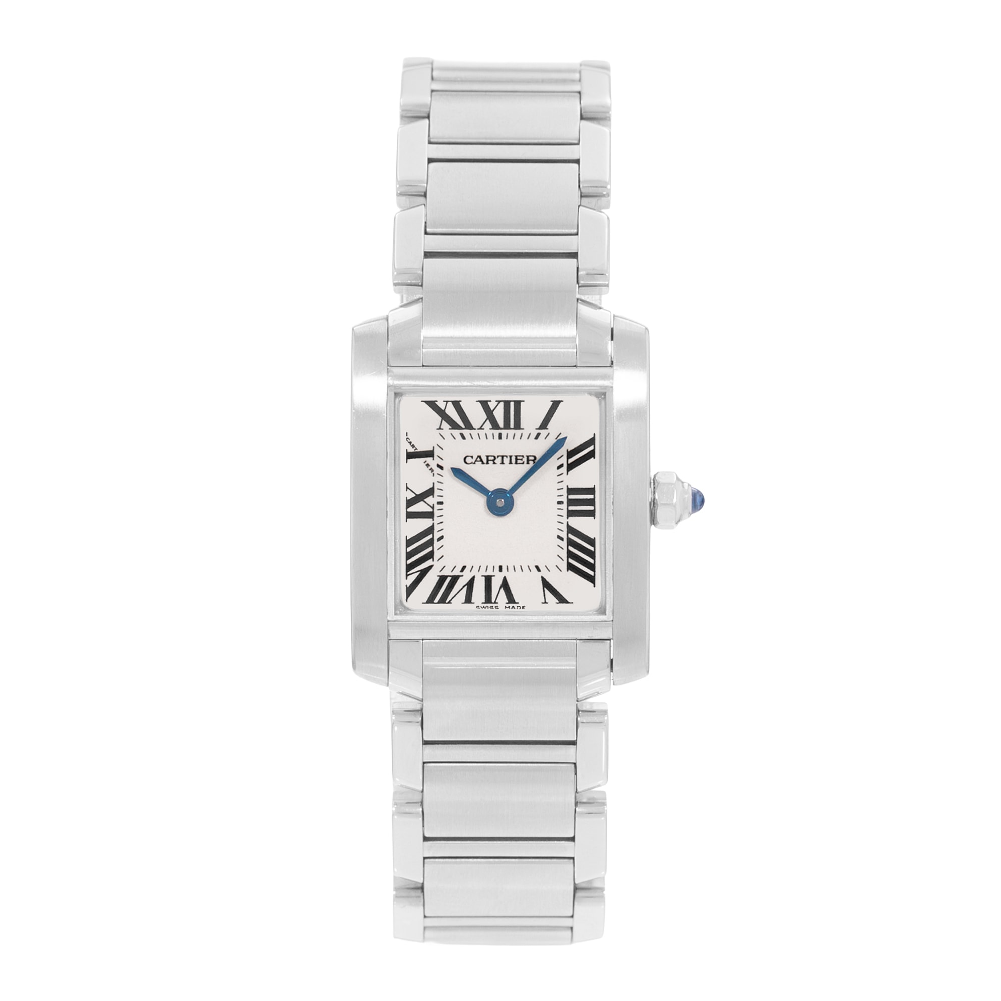 Cartier Tank Francaise W51008Q3 2384 20mm Small Steel Ladies Watch Box Papers