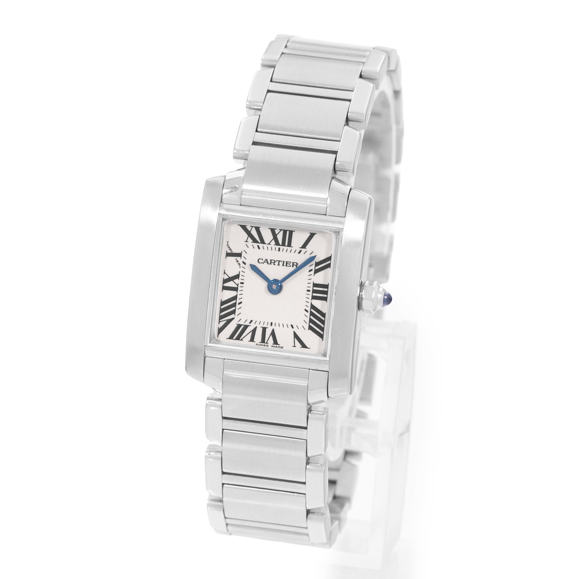 Cartier Tank Francaise W51008Q3 2384 20mm Small Steel Ladies Watch Box Papers