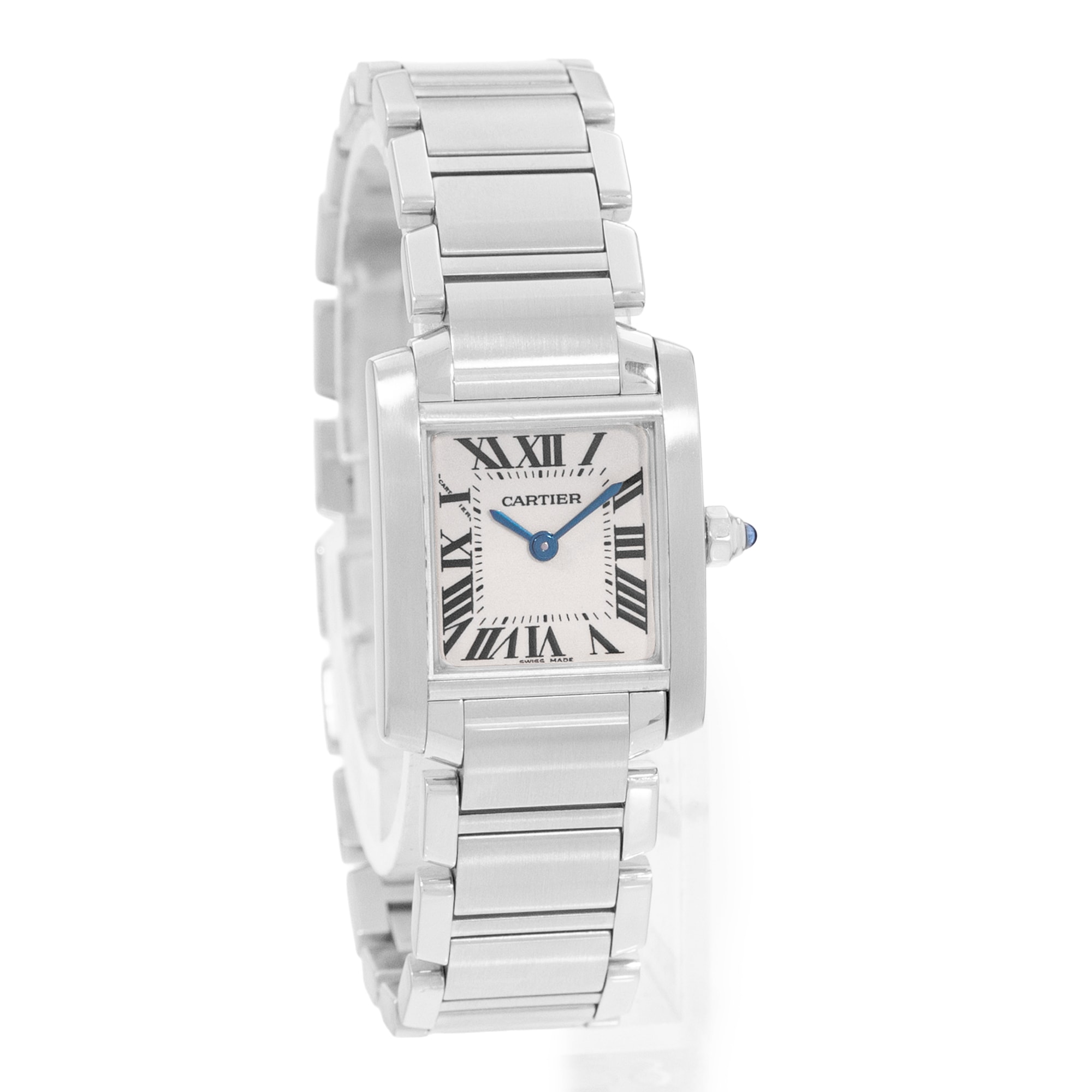 Cartier Tank Francaise W51008Q3 2384 20mm Small Steel Ladies Watch Box Papers