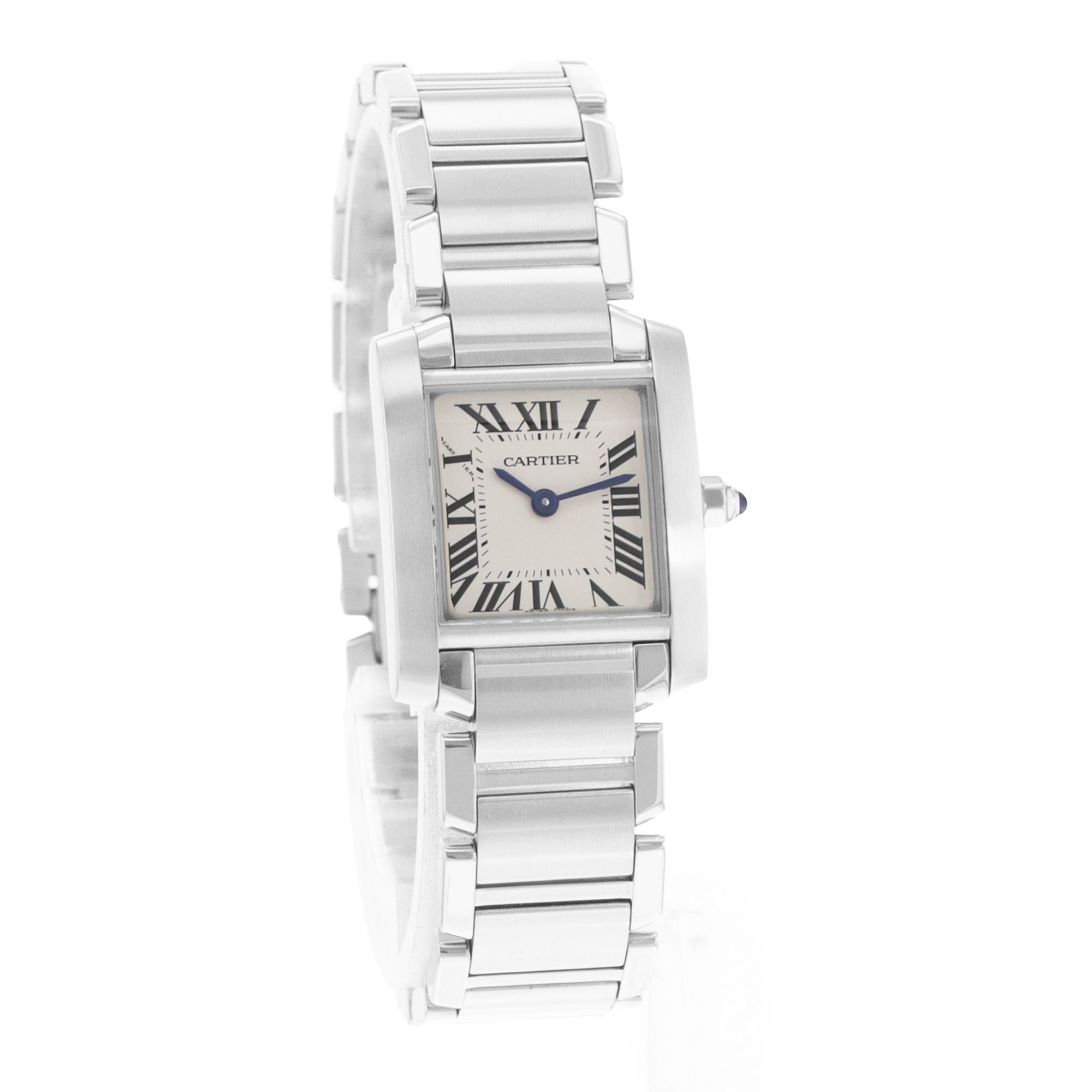 Cartier Tank Francaise W51008Q3 3217 20mm Small Silver Steel Ladies Watch