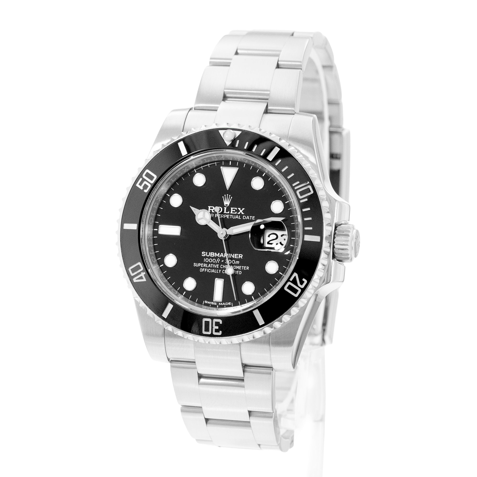 Rolex Submariner Date 116610 40mm Black Steel Oyster Mens Watch Box