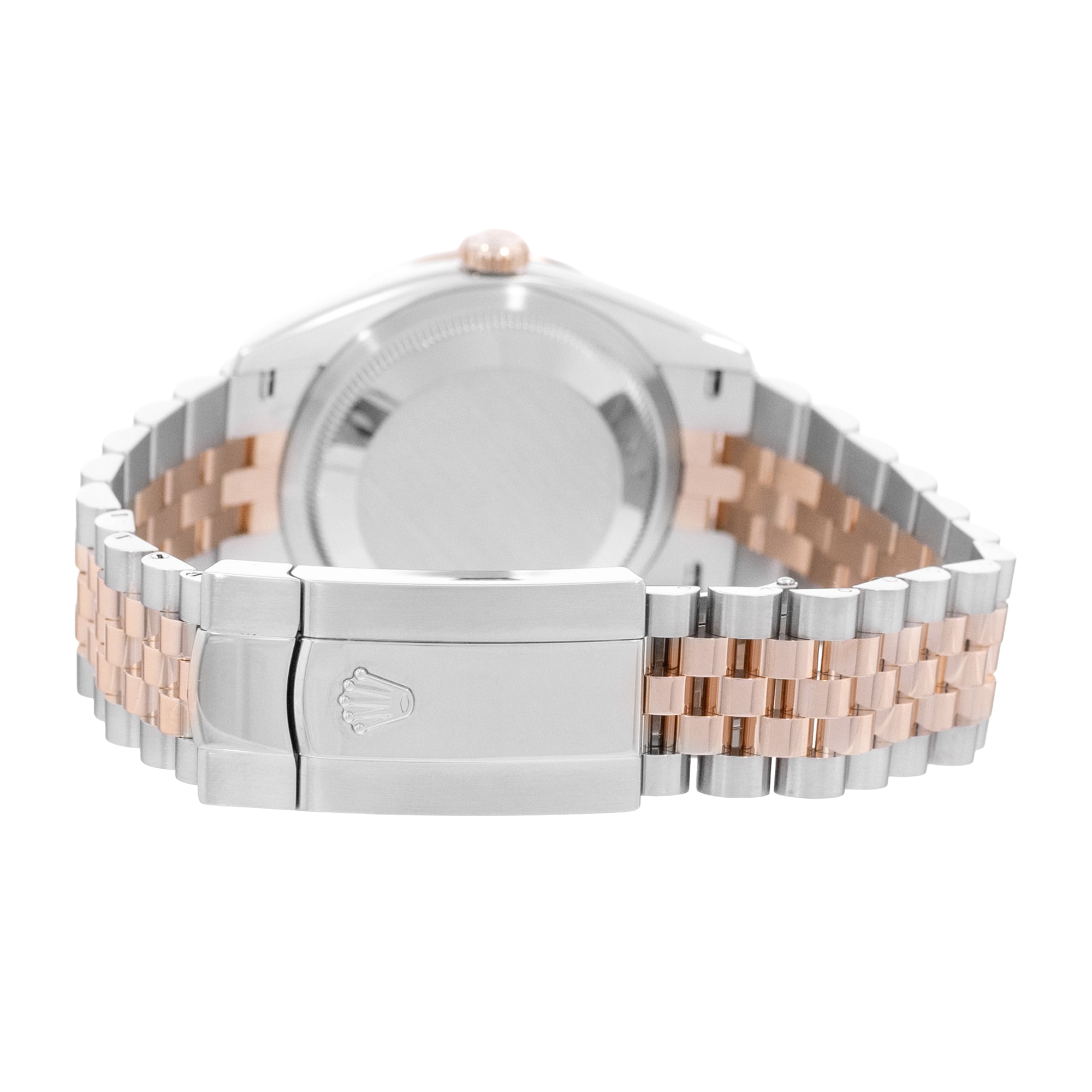 Rolex Datejust 36 126281 RBR Silver Diamonds Steel Rose Gold Mens Watch Box Card