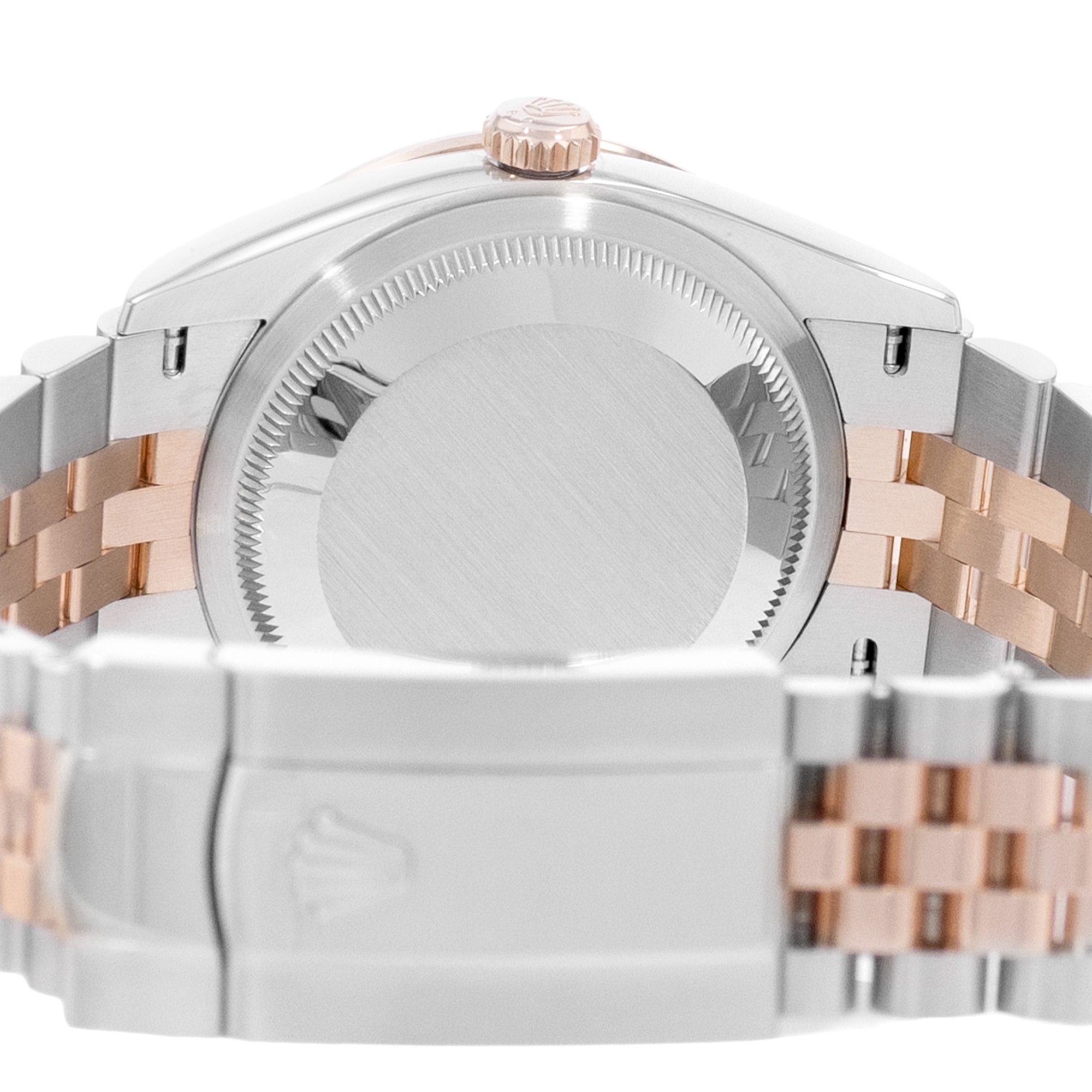 Rolex Datejust 36 126281 RBR Silver Diamonds Steel Rose Gold Mens Watch Box Card