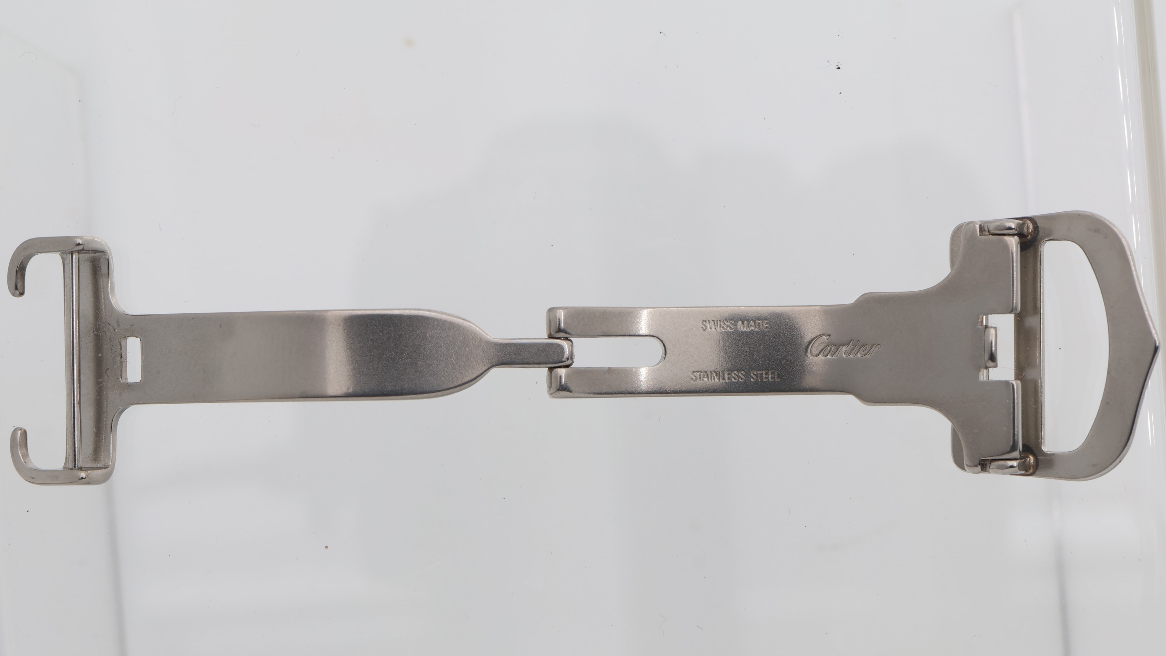 Original Steel 18mm Deployment buckle for Cartier