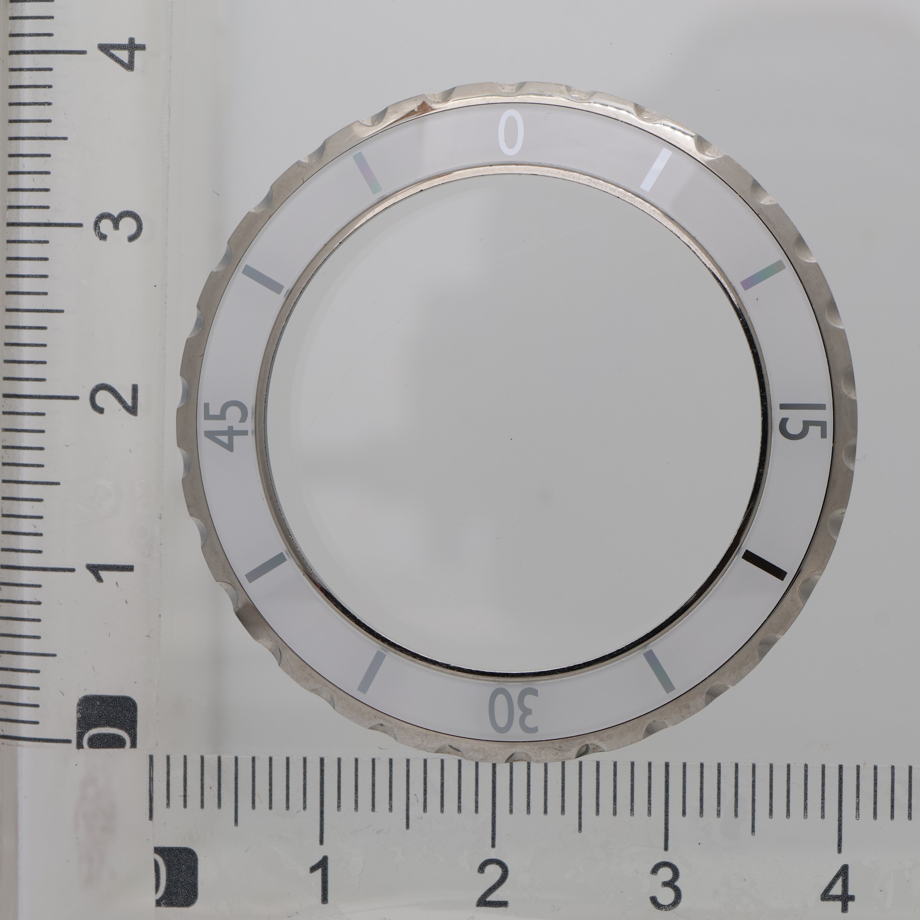 Original white ceramic 38mm J 12 bezel for Chanel