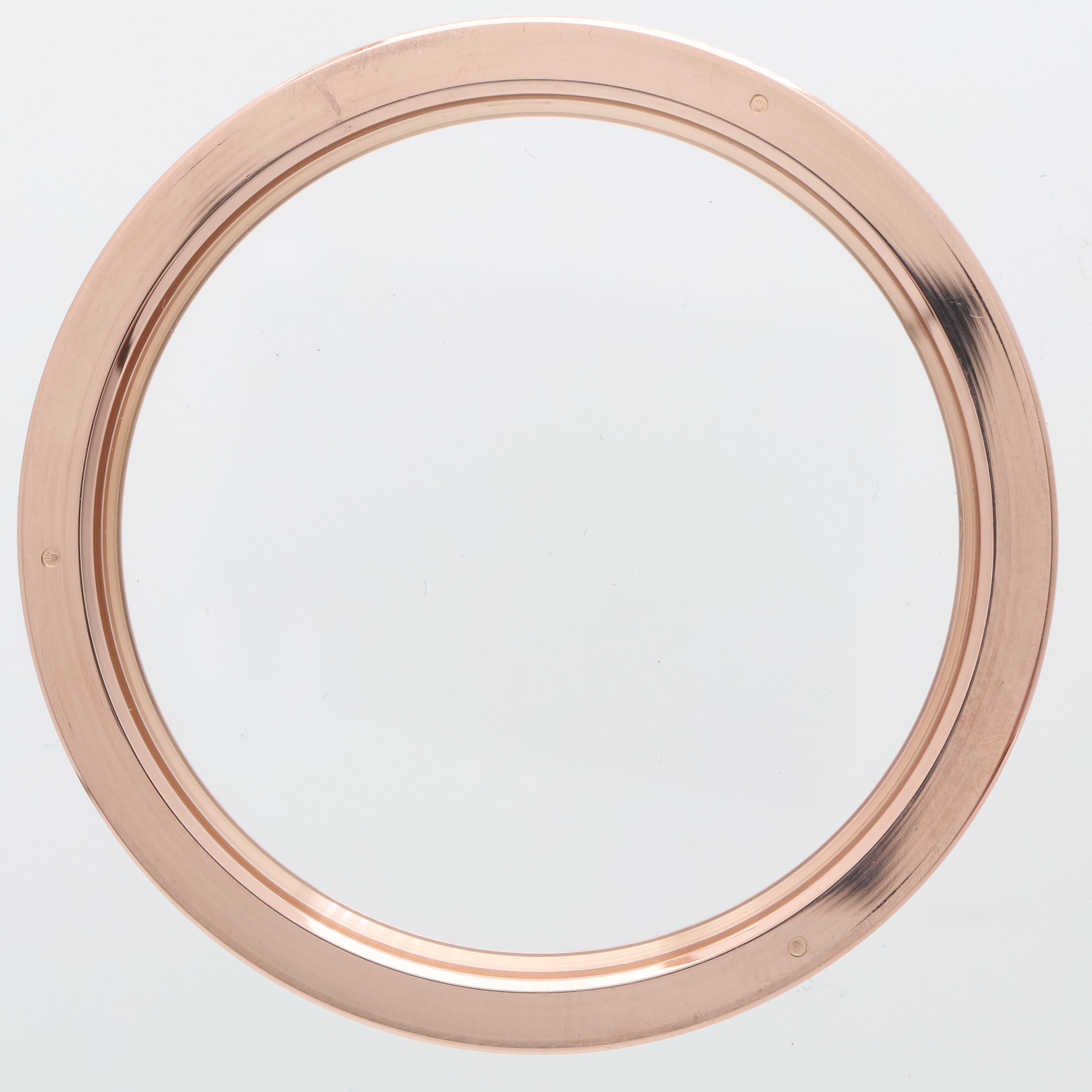 Original rose pink gold fluted bezel for Rolex 41mm reference 218235