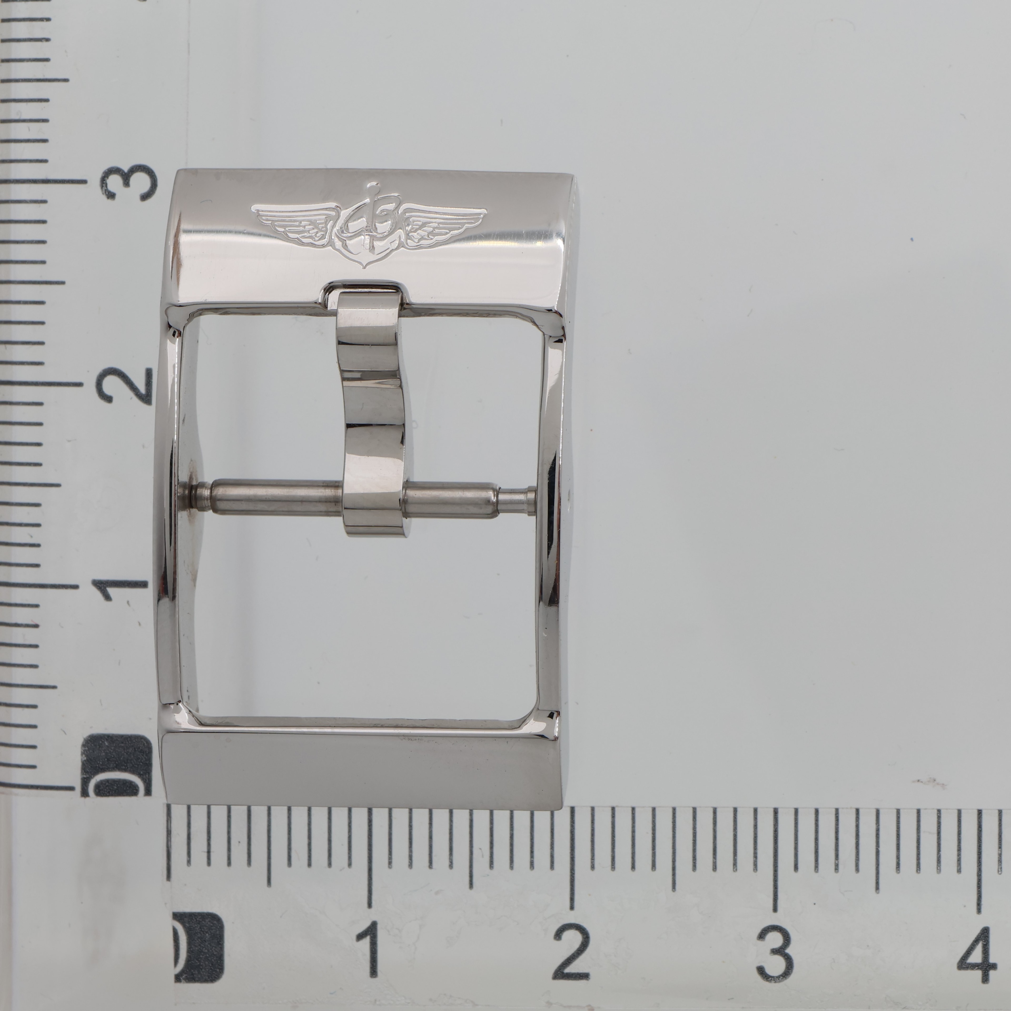 Original steel 17mm tang buckle for Breitling